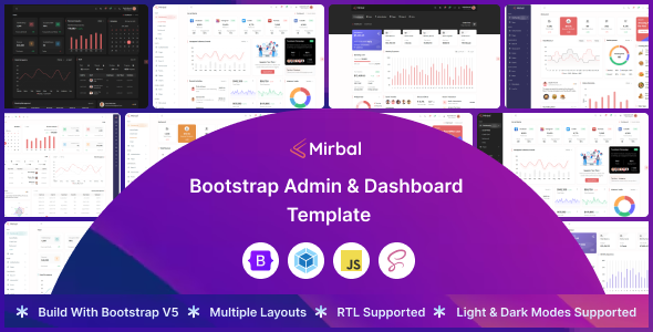 Mirbal - Bootstrap Admin & Dashboard Template