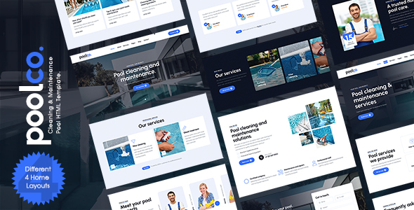 Poolco - Pool Cleaning & Maintenance HTML Template
