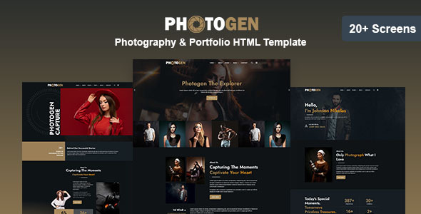 Photogen - Photography & Portfolio HTML Template