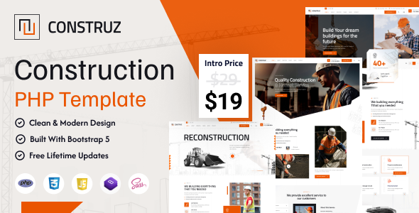 Construz - Construction Building PHP Template