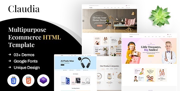 Claudia | Multipurpose Ecommerce HTML Template