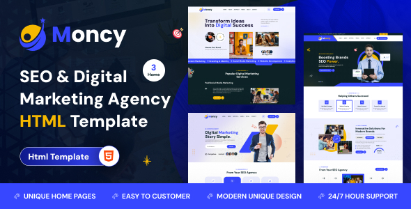 Moncy – SEO & Digital Marketing Html Template