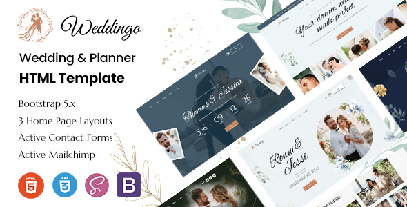 Weddingo - Wedding & Planner HTML Template