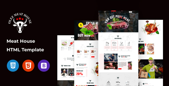 Olez - Butcher & Meat Shop HTML Template