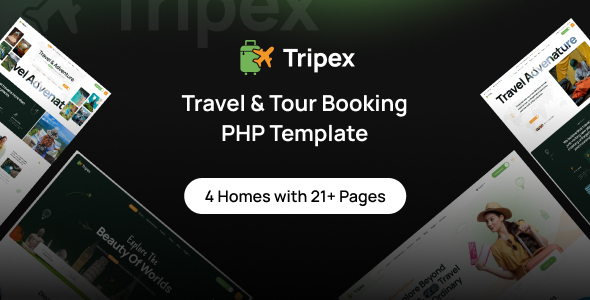Tripex - Travel & Tour Booking PHP Template