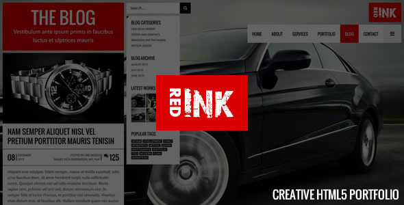 RedInk - Creative HTML5 Template