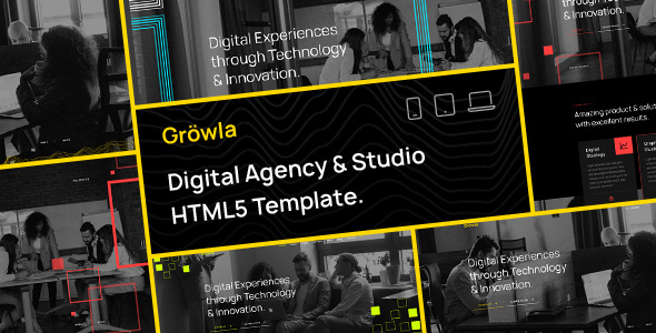 Gröwla – Digital Agency & Studio HTML Template