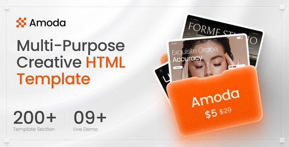Amoda | Multi-Purpose Creative HTML Template