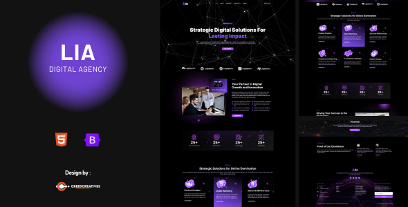 Lia - Digital Agency HTML Bootsrap Template