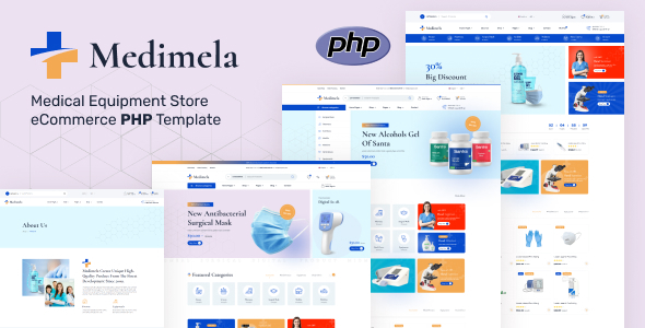 Medimela - Medical Equipment Store eCommerce PHP Template