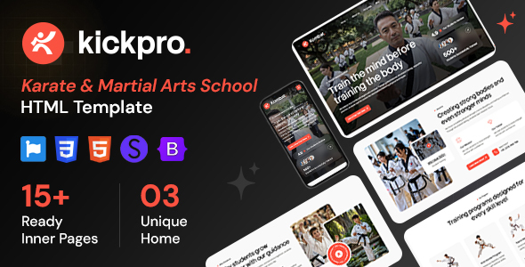 Kickpro - Karate & Martial Arts School HTML Template