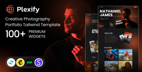 Plexify - Photographer Portfolio Tailwind CSS Template