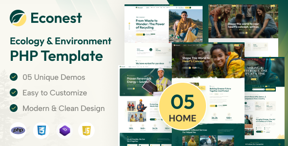 Econest - Ecology & Environment PHP Template