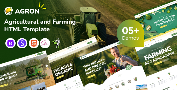 Agron - Agriculture & Organic Farm HTML Template