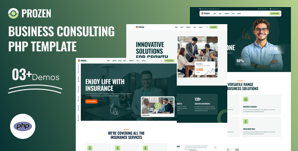 Prozen - Business Consulting PHP Template