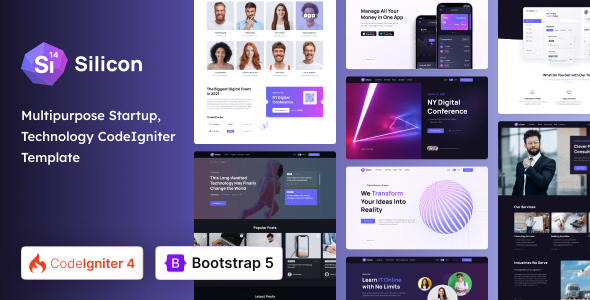 Silicon - CodeIgniter Multipurpose Business & Technology Template