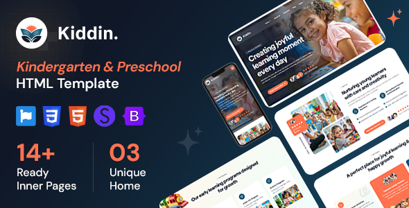 Kiddin - Kindergarten & Preschool HTML Template