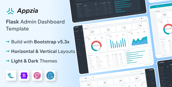 Appzia - Flask 3 Admin & Dashboard Template