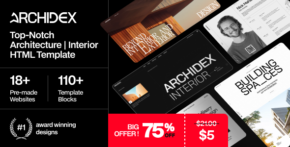 Archidex - Architecture Interior HTML Template