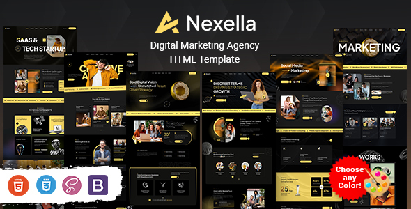 Nexella - Digital Marketing Agency HTML Template