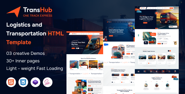 TransHub - Transport & Logistics HTML Template