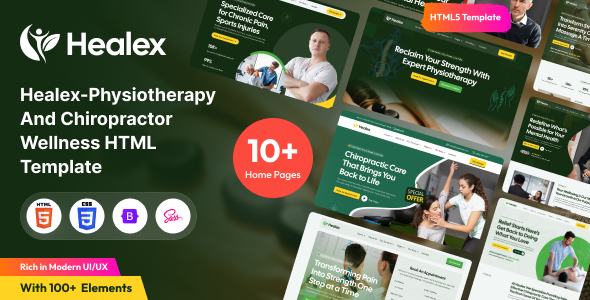 Healex - Physiotherapy & Chiropractor Wellness HTML Template