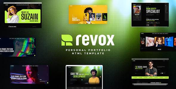 Revox – Personal Portfolio HTML Template