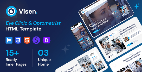 Visen - Eye Care & Optometrist HTML Template