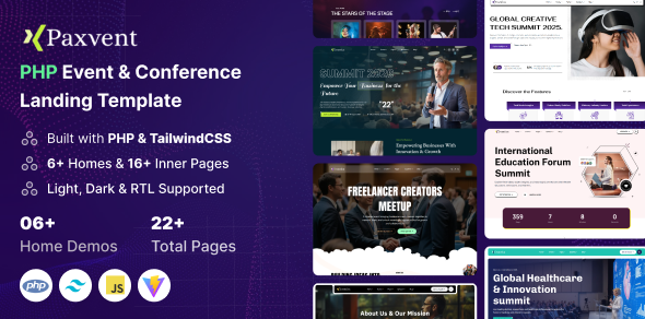 Paxvent - PHP Event & Conference Landing Template