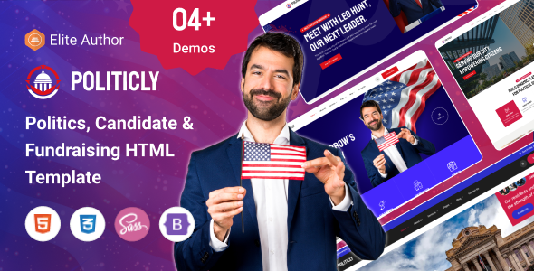 Politicly - Political Campaign & City Government Website Template