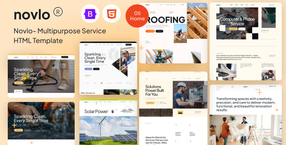 Novlo – Multipurpose Services & Repair HTML Template