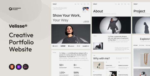 Velisse – Personal Portfolio & Creative Agency HTML Template