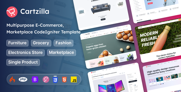 Cartzilla - CodeIgniter Multipurpose E-Commerce Template