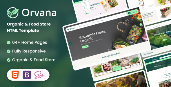 Orvana | Organic & Food Store HTML5 Template