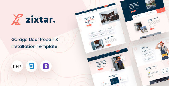 Zixtar – Garage Door Services PHP Template