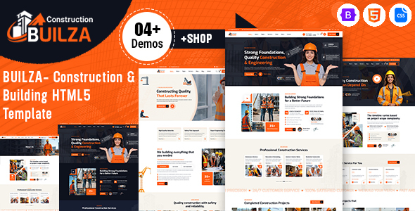Builza – Construction & Building HTML5 Template