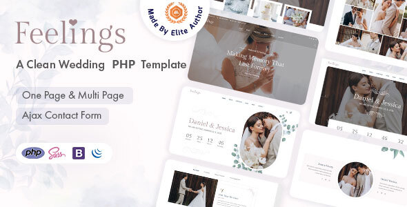 Feelings - Wedding & Wedding Planner PHP Template