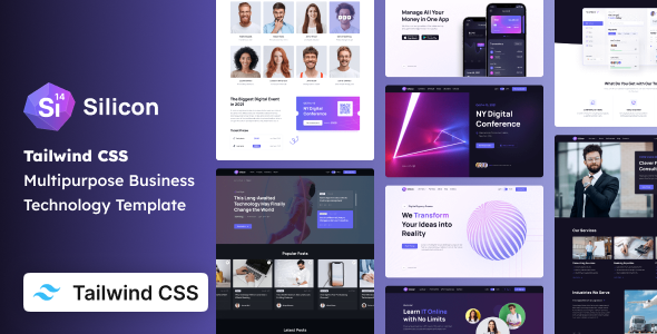 Silicon - Business & Technology Tailwind CSS 4 Template