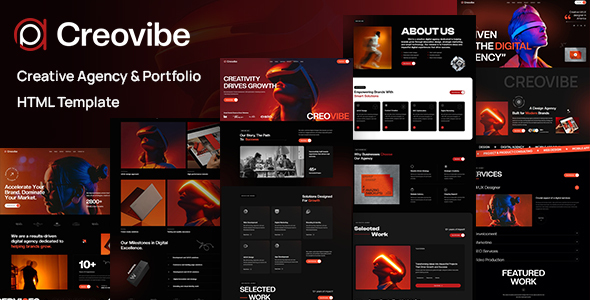 Creovibe - Creative Agency & Portfolio HTML