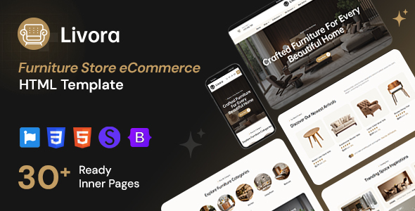 Livora - Furniture Store eCommerce HTML Template
