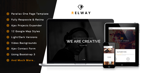 Relway - Responsive Parallax One Page Template