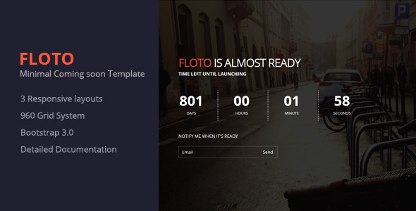 Floto- Responsive Under Construction Template
