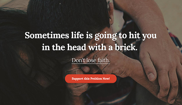 WeChange - One Page HTML Petition Template