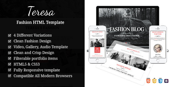 Vintage Fashion - Modeling HTML Template
