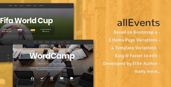 Events, Conference, Tourism, Music, Sport | all Options Theme